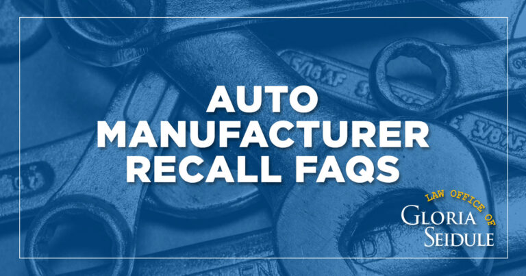 auto manufacturer recall faqs